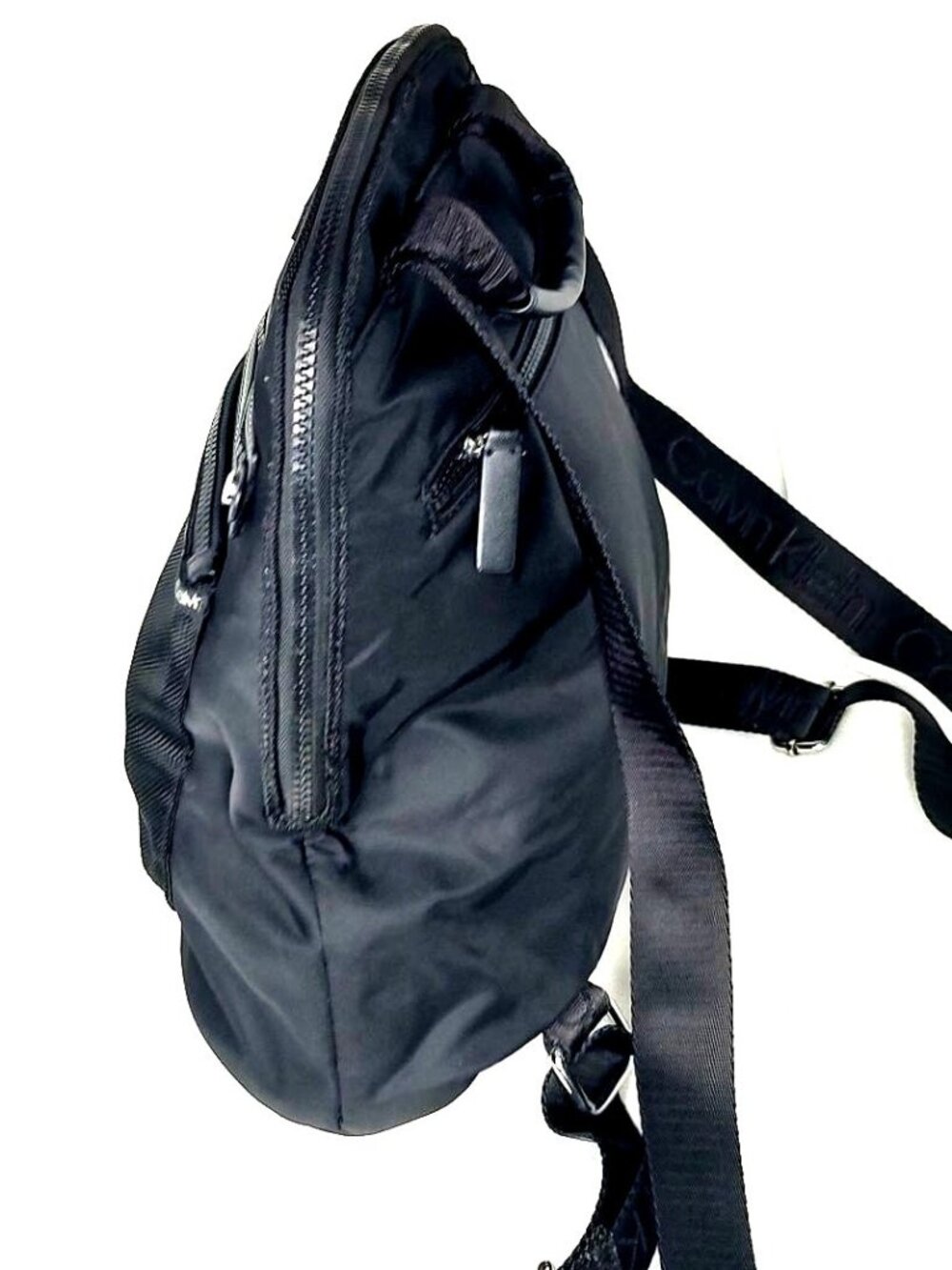 Calvin Klein Georgina Nylon Organizational Backpack Black - Picture 10 of 12